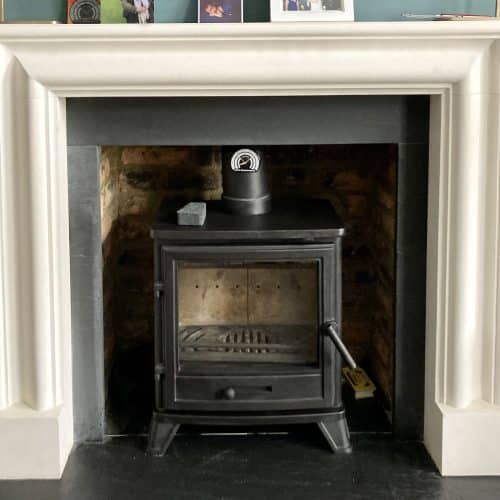 Stove after sweep, service and maintenance