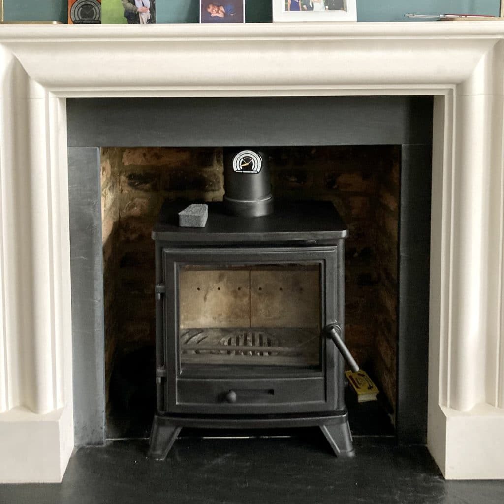 Stove after sweep, service and maintenance