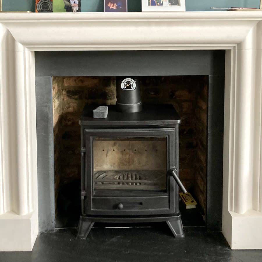 Stove after sweep, service and maintenance