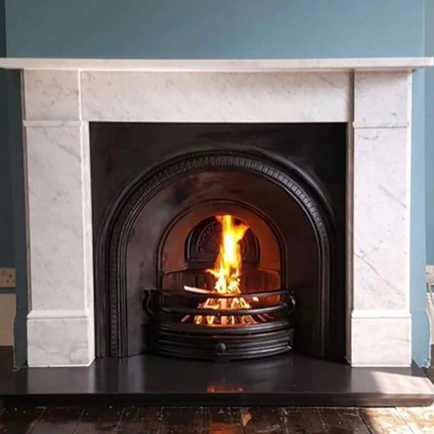 Picture of a Carrara Marble Flat Victorian Mantelpiece installed by Casa fireplaces in Beckenham BR3